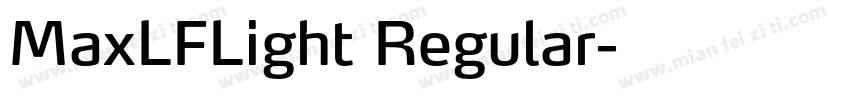 MaxLFLight Regular字体转换